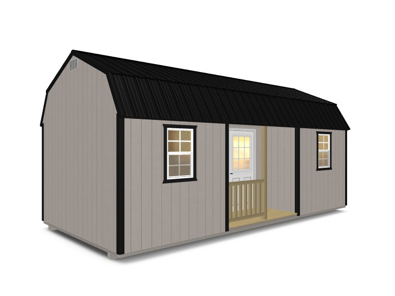 Lofted Center Porch Cabin